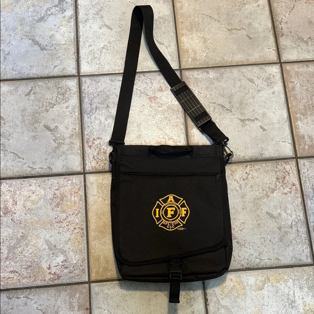 AFF Black and Gold Messenger Bag